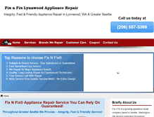 Tablet Screenshot of fixnfixlynnwood.com